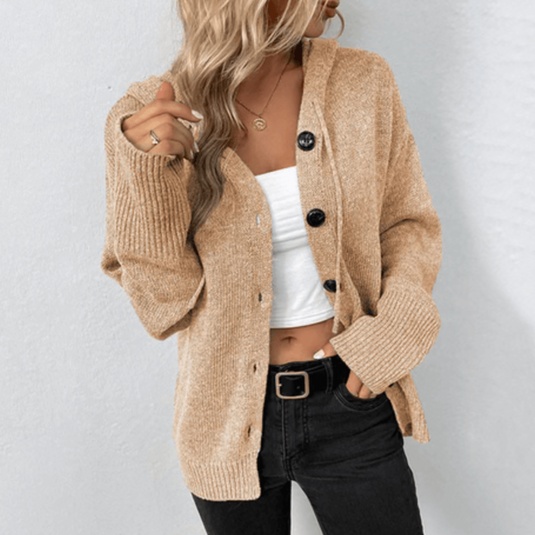Cardigan à Capuche Oversize Femme - Image 1