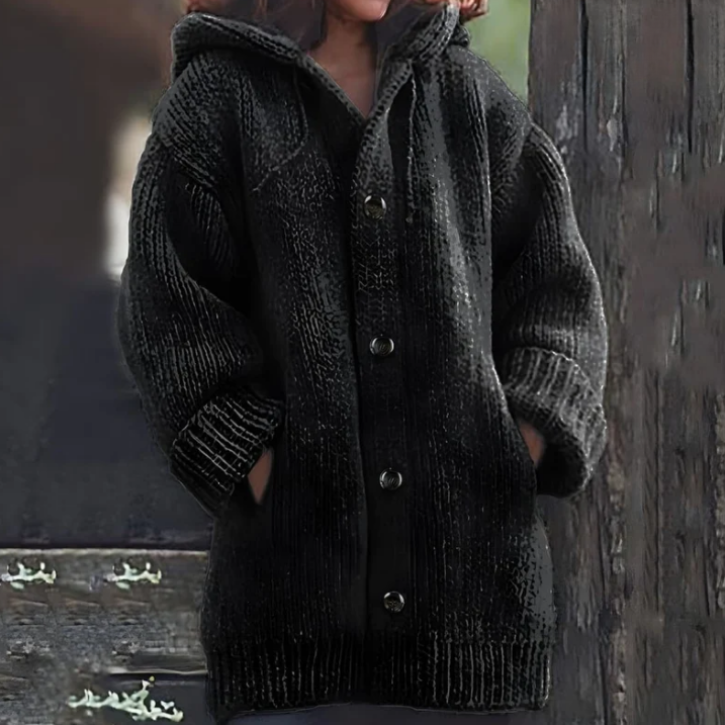 Cardigan Long à Capuche pour Femme - Image 4