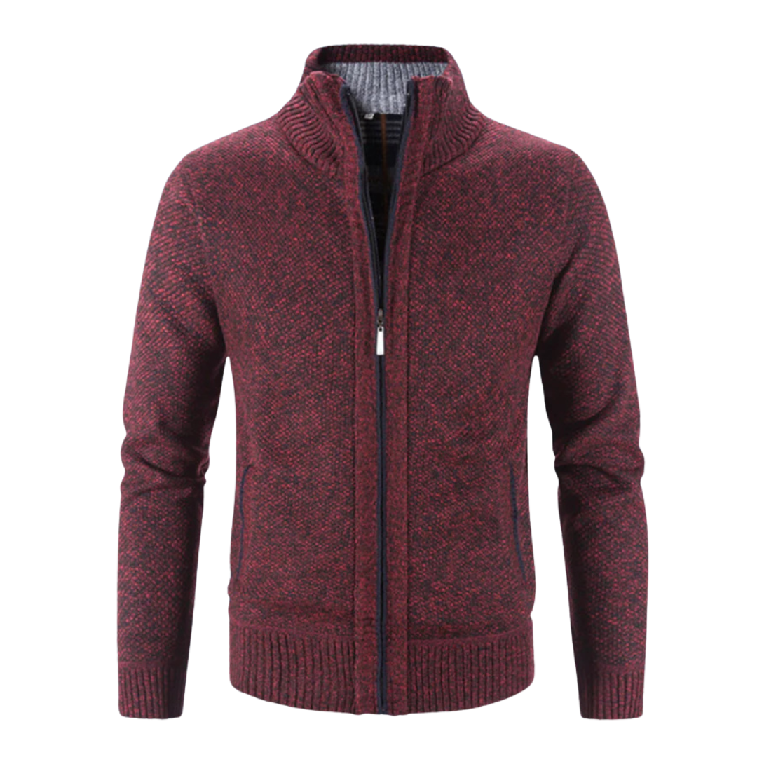 Pull Homme Tricot Côtelé Entièrement Zippé - Image 5