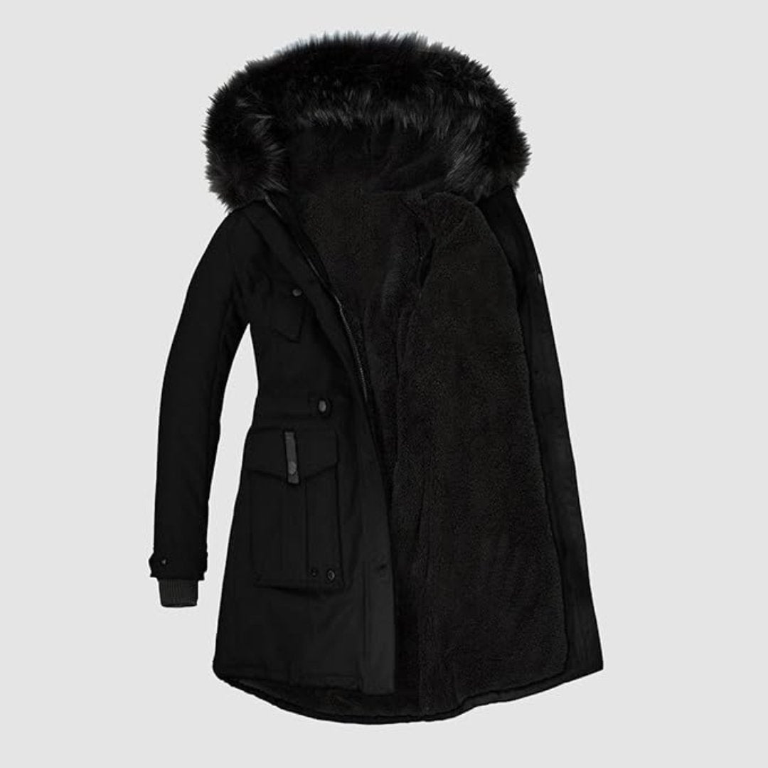Parka Femme à Capuche en Fourrure - Image 8