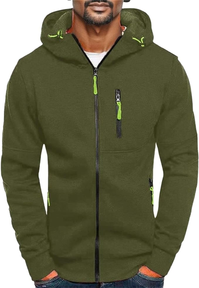 Veste Homme à Capuche et Fermeture Éclair Intégrale - Image 7