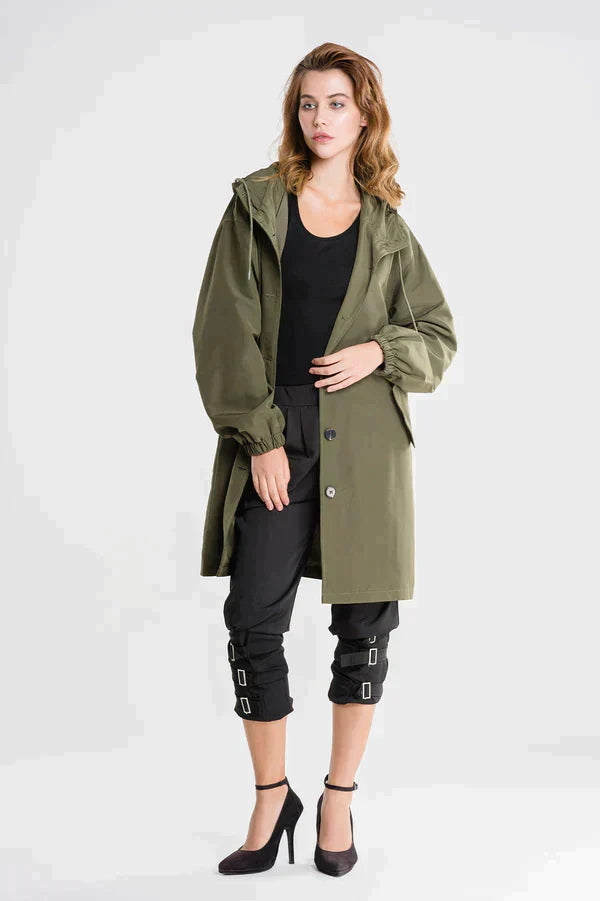 Anorak à Capuche Mi-Long Femme - Image 10