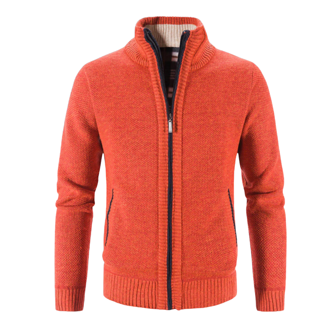 Pull Homme Tricot Côtelé Entièrement Zippé - Image 6