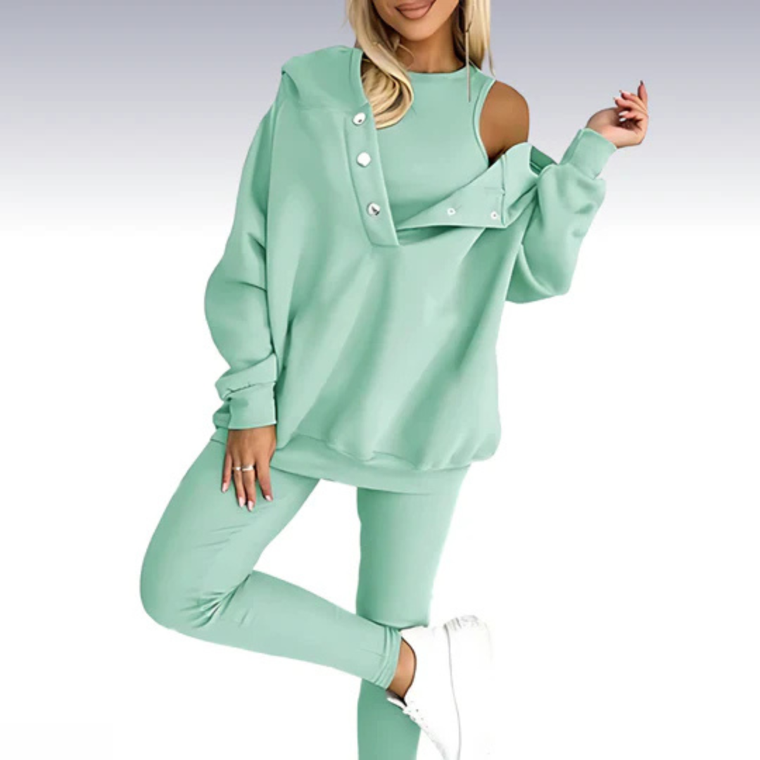 Ensemble de survêtement à capuche pour femme - Image 6