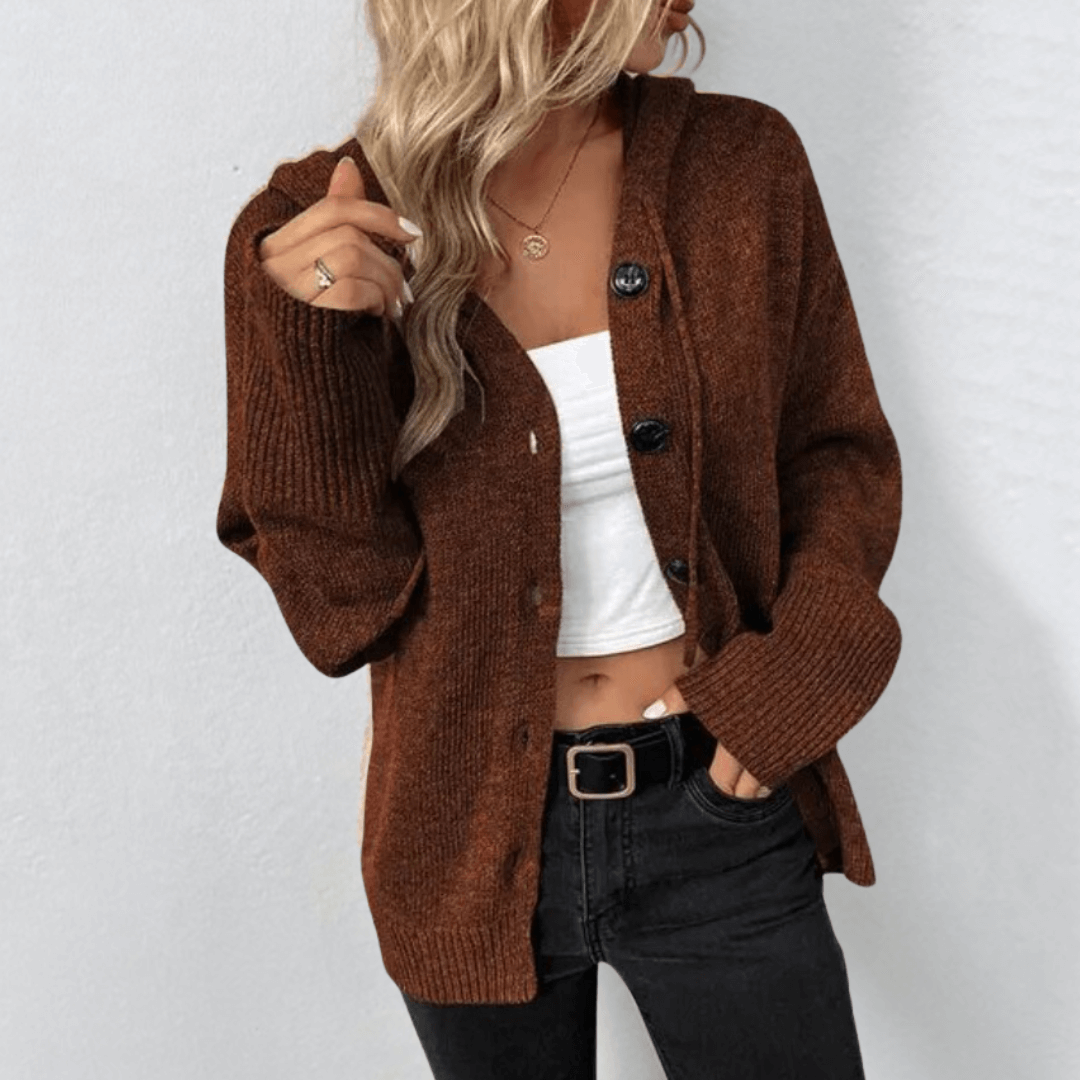 Cardigan à Capuche Oversize Femme - Image 4