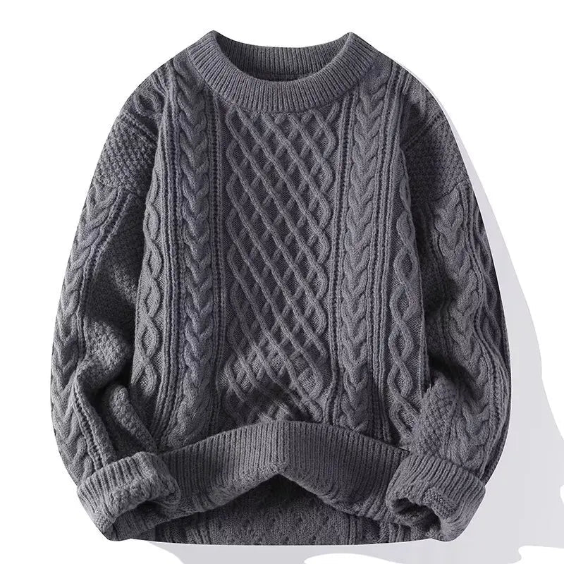 Pull en maille torsadée pour homme - Image 4