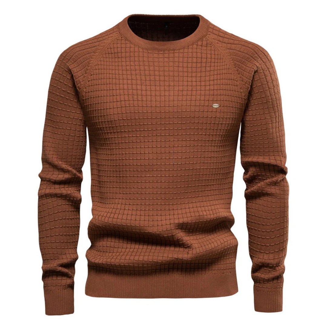 Pull Homme Col Rond Maille Texturée - Image 6
