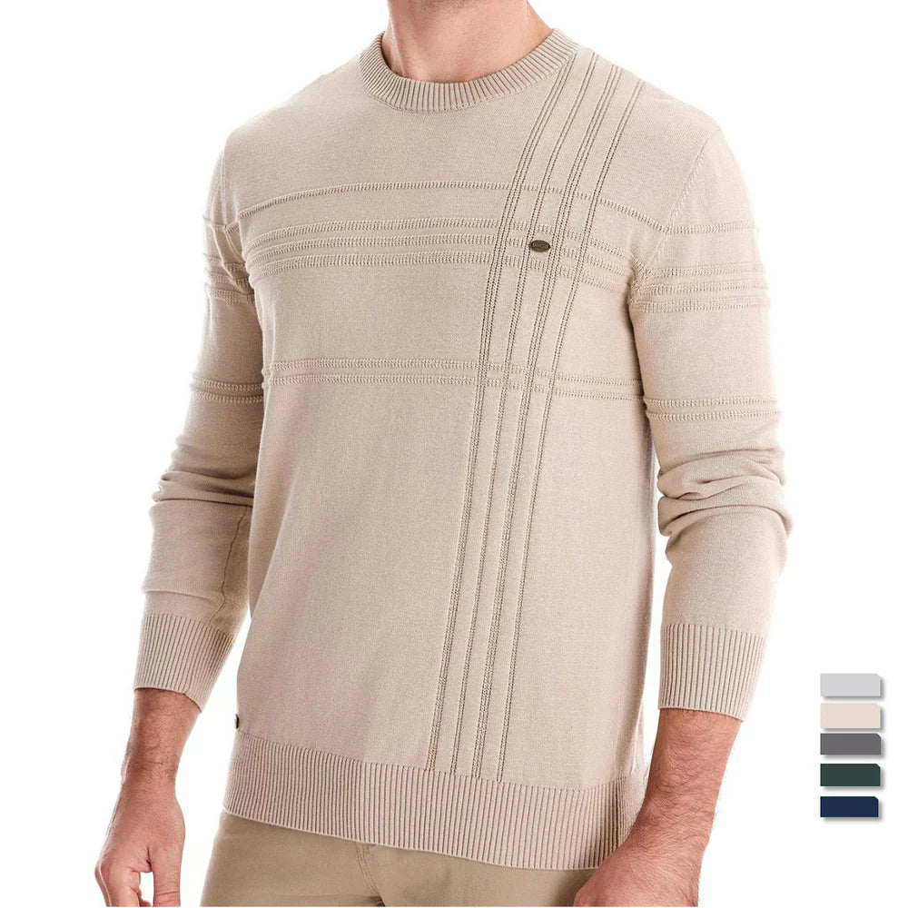 Pull ras du cou à manches longues pour homme - Image 2