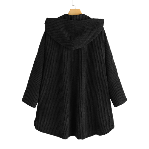 Veste en velours côtelé à capuche pour femme - Image 6