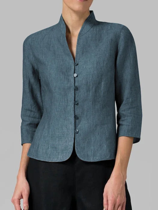 Veste Femme Ajustée Boutonnée - Image 2