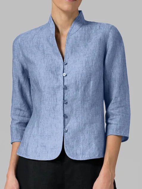 Veste Femme Ajustée Boutonnée - Image 1