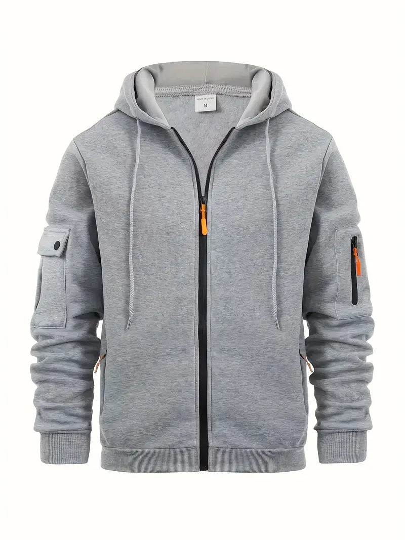 Sweat à capuche zippé pour homme - Image 1
