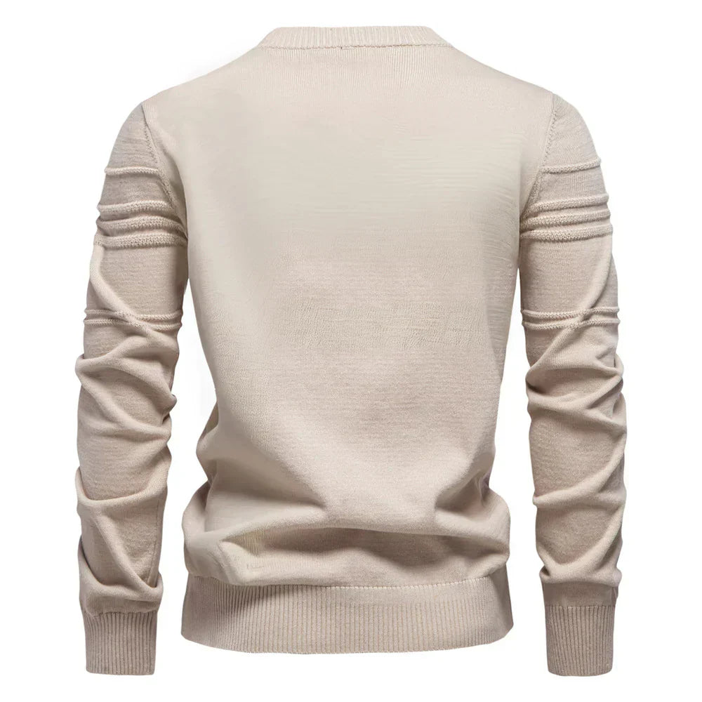 Pull ras du cou à manches longues pour homme - Image 3