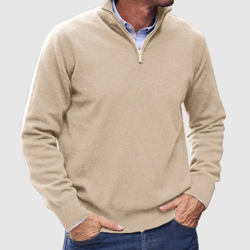 Pull à Manches Longues Homme avec Fermeture Éclair 1/4 - Image 5