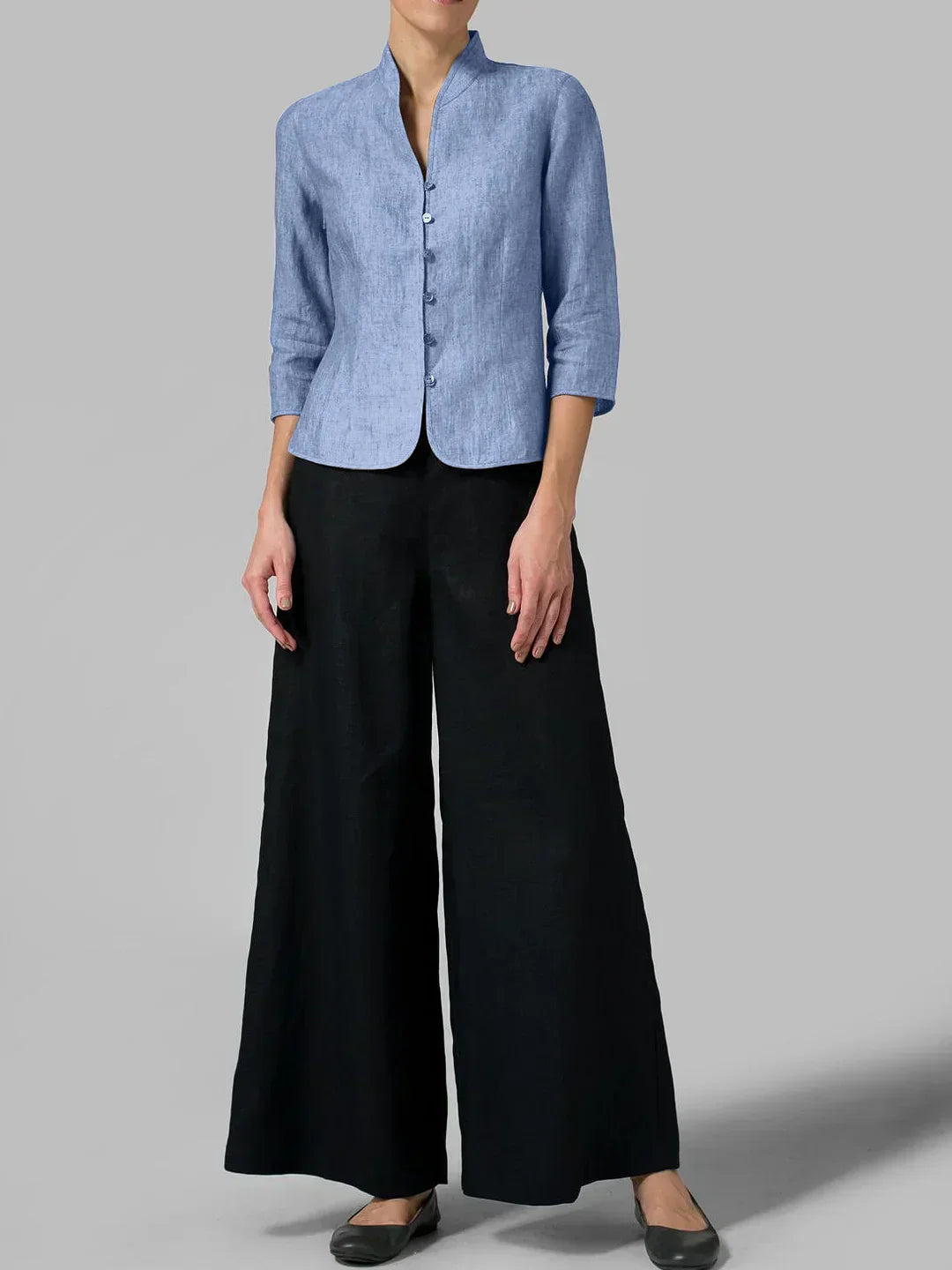 Veste Femme Ajustée Boutonnée - Image 7