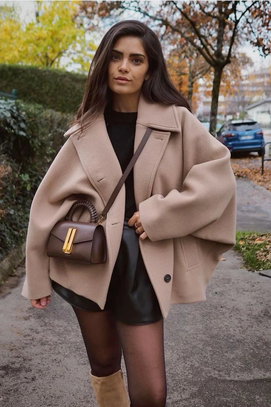 Manteau Court Oversize Femme - Image 4