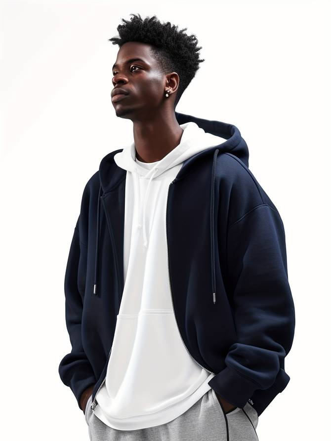 Veste Homme Zippée à Capuche - Image 11