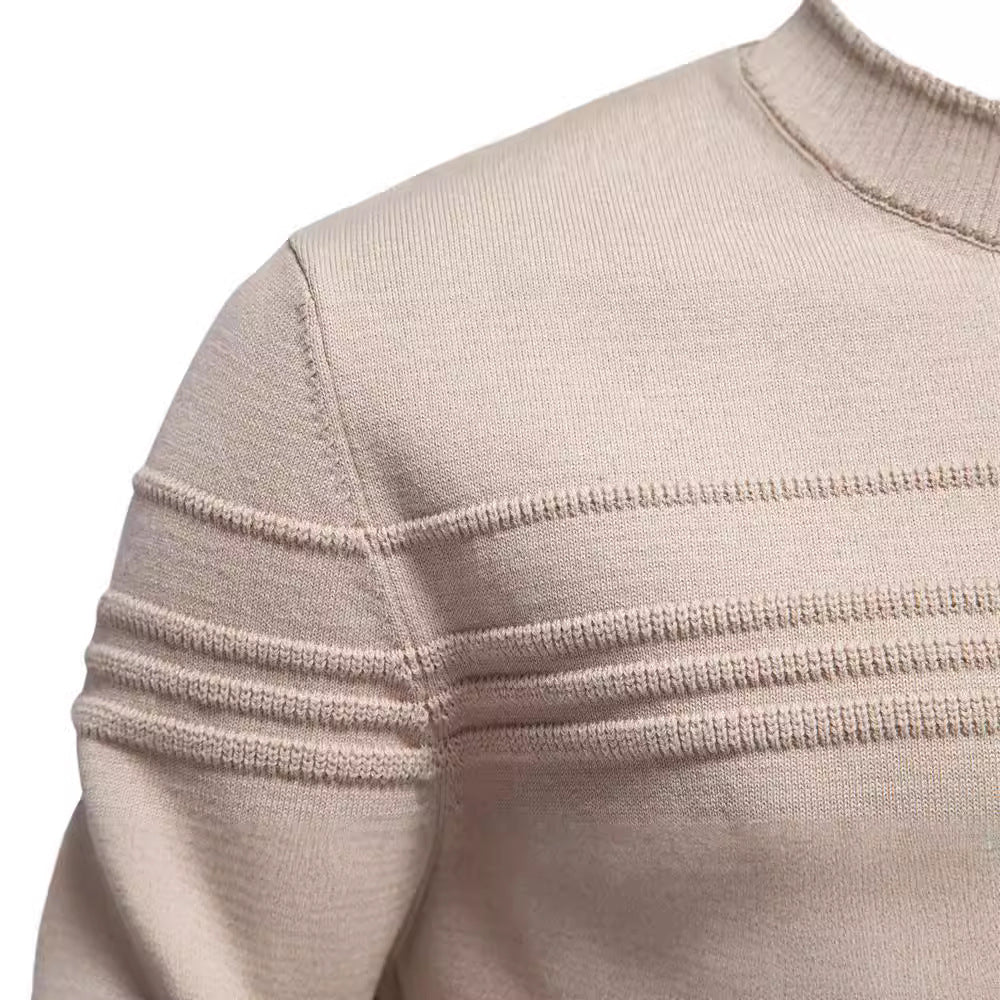 Pull ras du cou à manches longues pour homme - Image 4