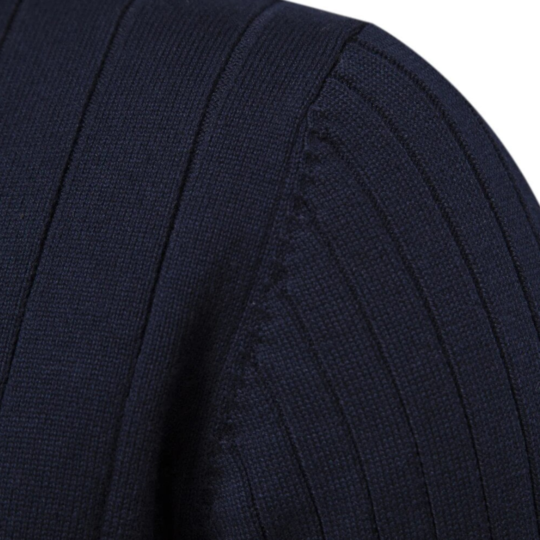 Pull Homme Col Montant Zippé 1/4 - Image 6