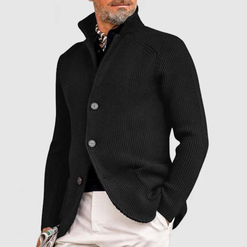 Veste Homme Boutonnée en Maille Côtelée - Image 2