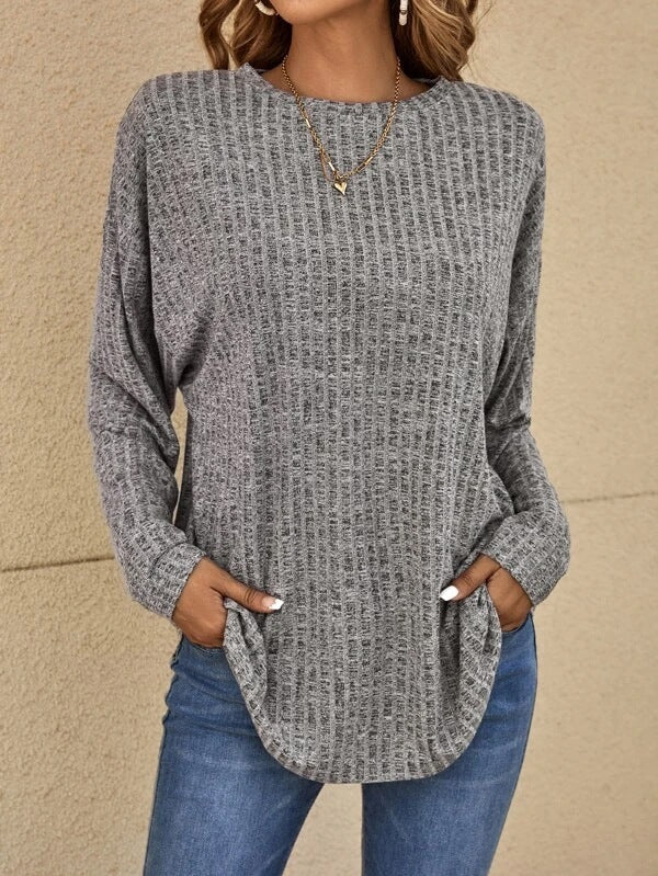 Pull ample à col rond pour femme - Image 3