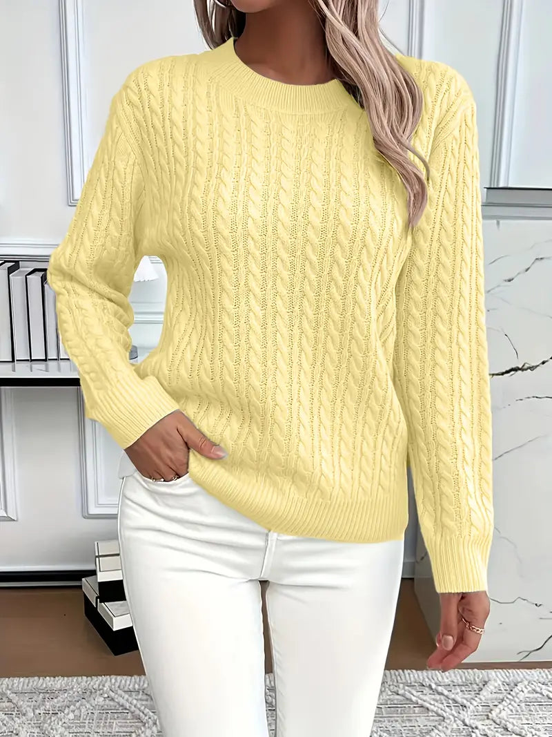 Pull Femme Tricot Câble - Image 5