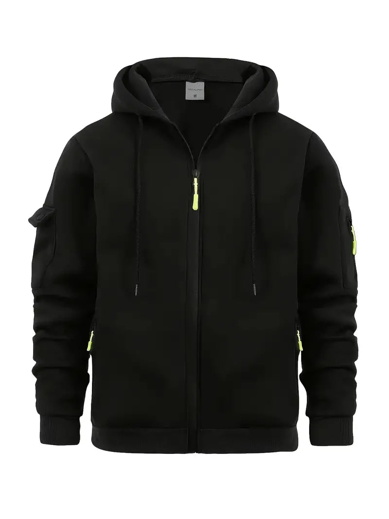 Sweat à capuche zippé pour homme - Image 4