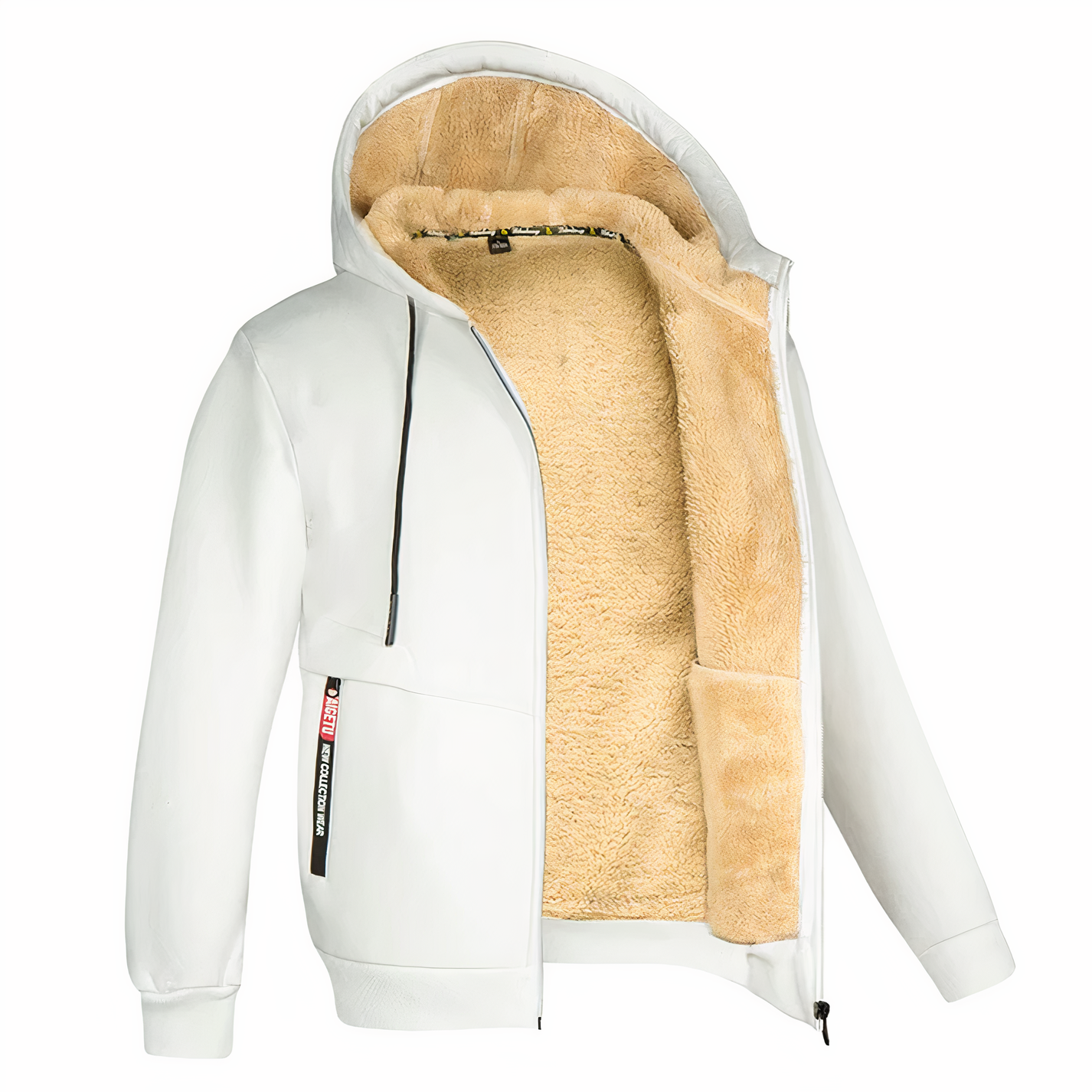 Veste Homme à Capuche Doublée Sherpa - Image 4