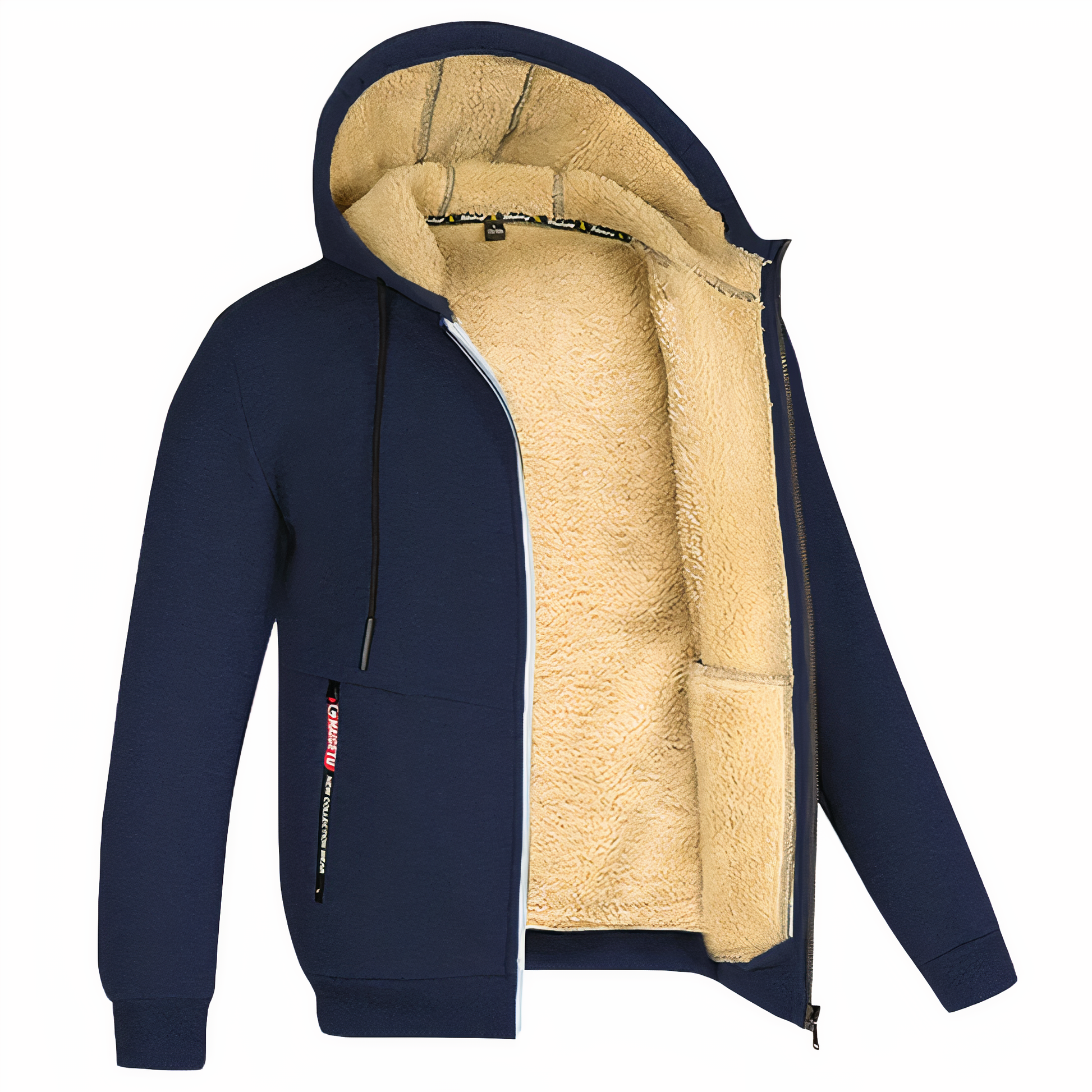 Veste Homme à Capuche Doublée Sherpa - Image 6