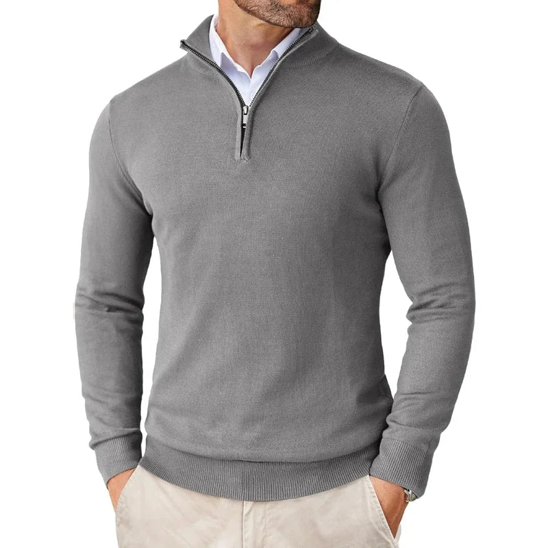 Pull Homme Col Zippé 1/4 - Image 6