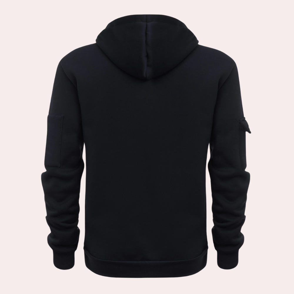 Sweat à Capuche Homme Demi-Zip avec Poche - Image 9