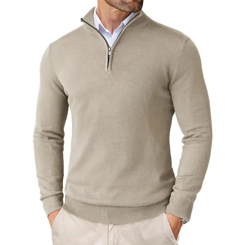 Pull Homme Col Zippé 1/4 - Image 8