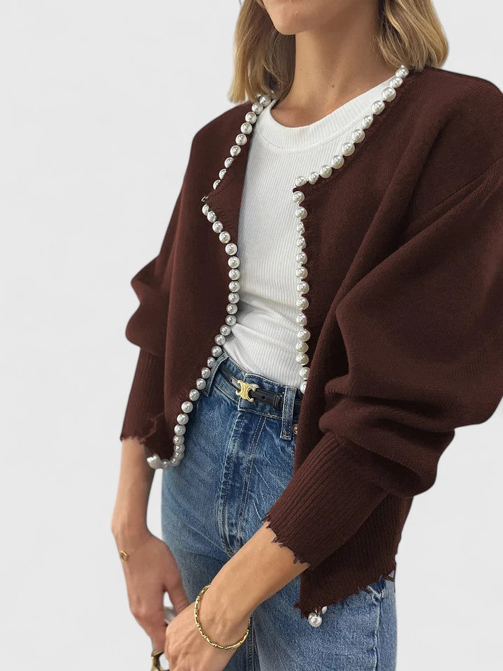 Veste Cardigan Femme Ornée de Perles - Image 18