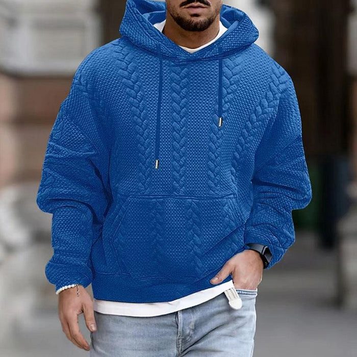 Sweat à capuche texturé pour homme - Image 2