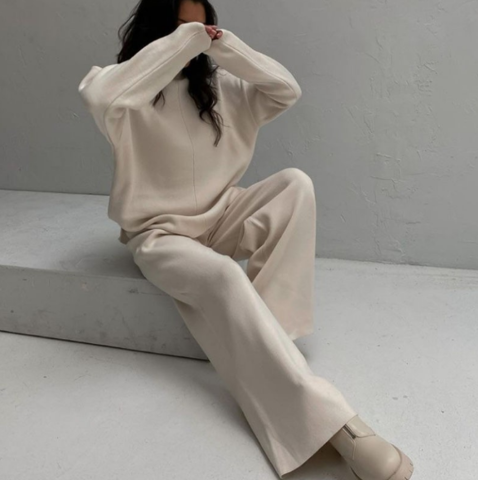 Pull ample à col rond pour femme - Image 3