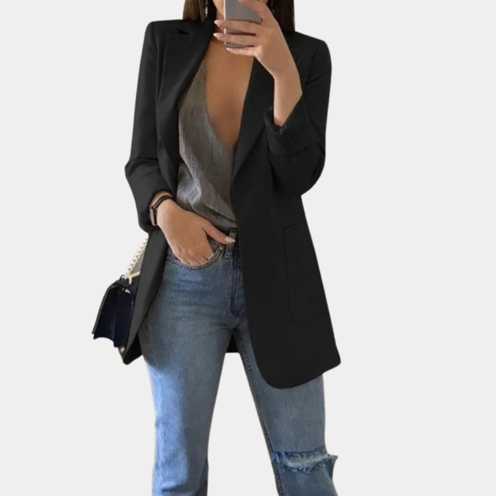Veste Blazer Femme Ouverte sur le Devant - Image 1