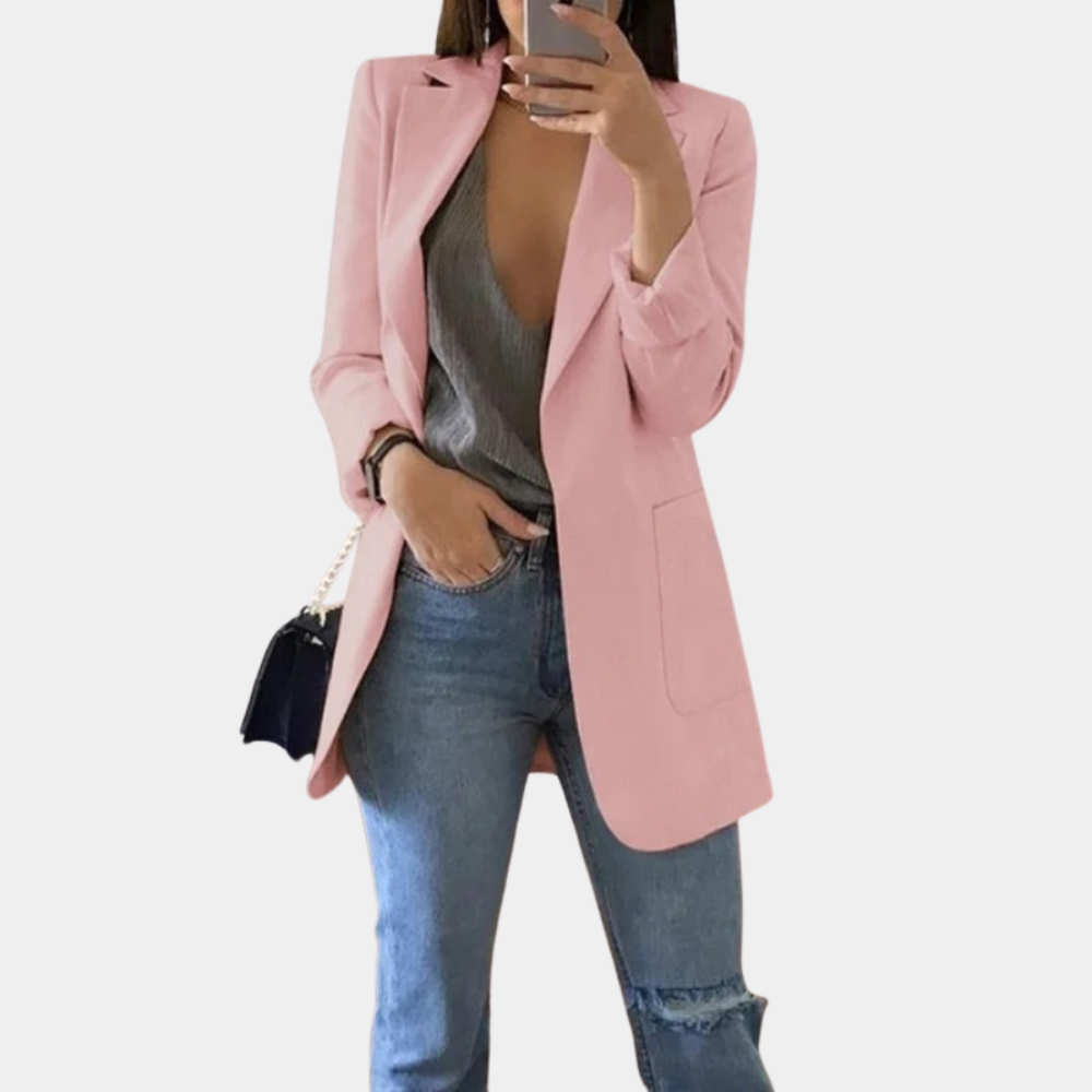 Veste Blazer Femme Ouverte sur le Devant - Image 4