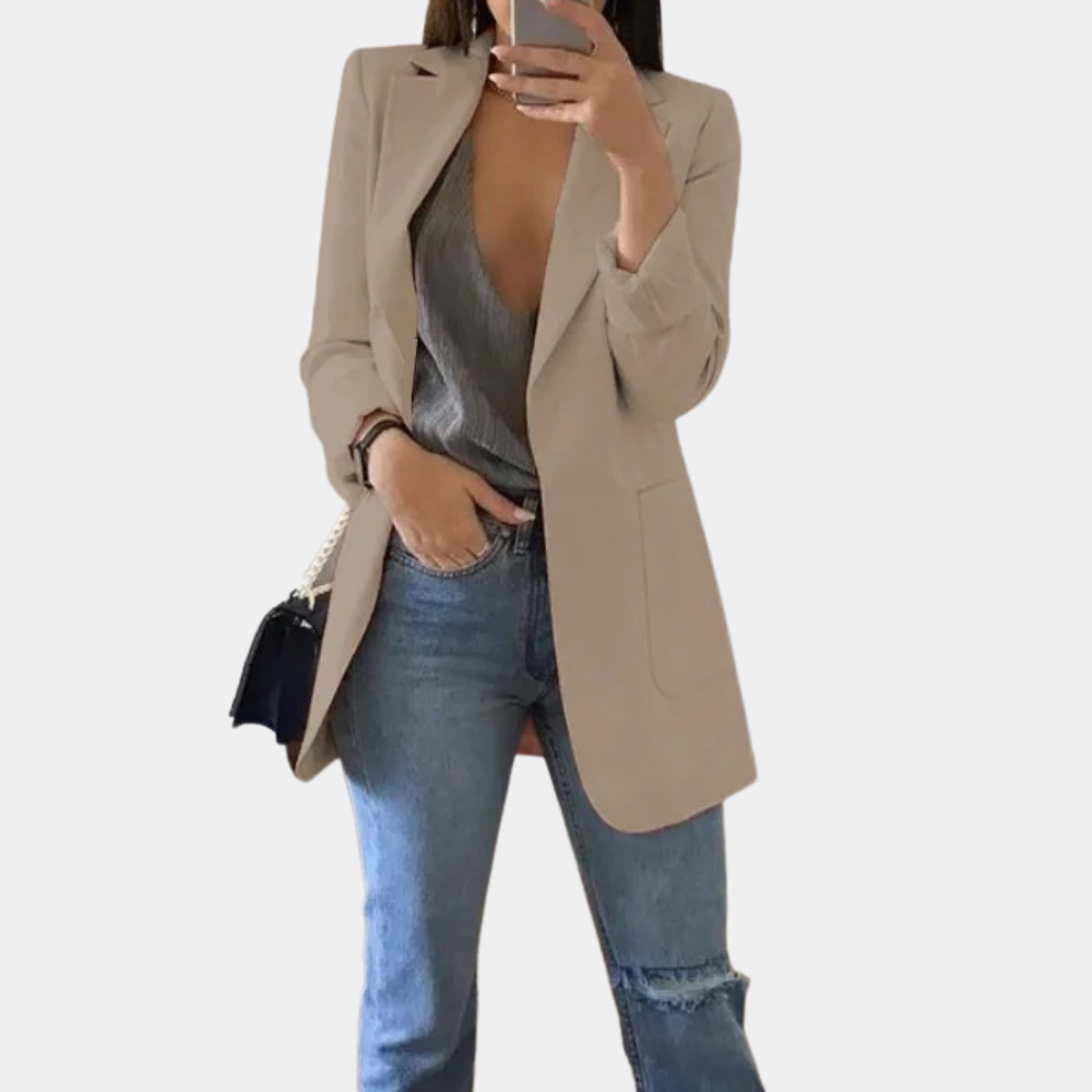Veste Blazer Femme Ouverte sur le Devant - Image 3