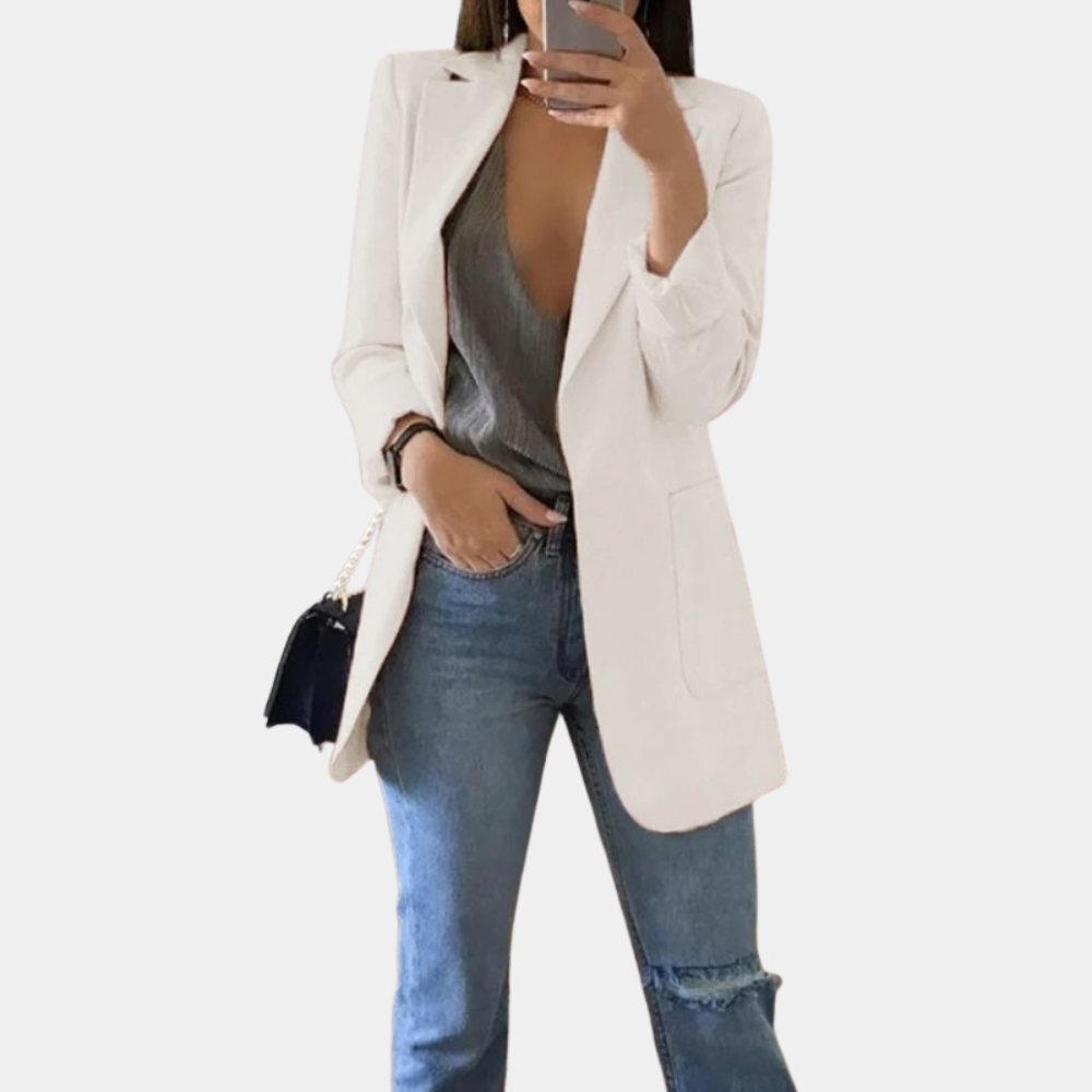Veste Blazer Femme Ouverte sur le Devant - Image 5