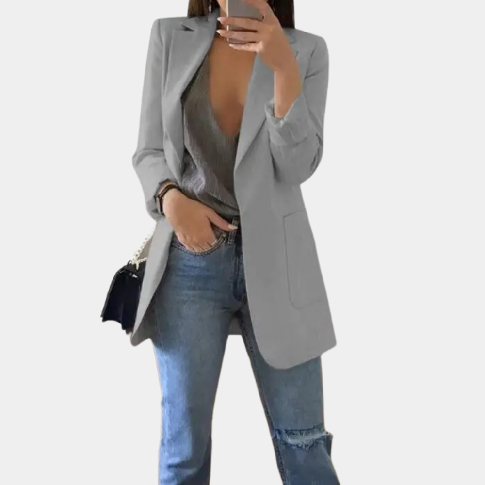 Veste Blazer Femme Ouverte sur le Devant - Image 2