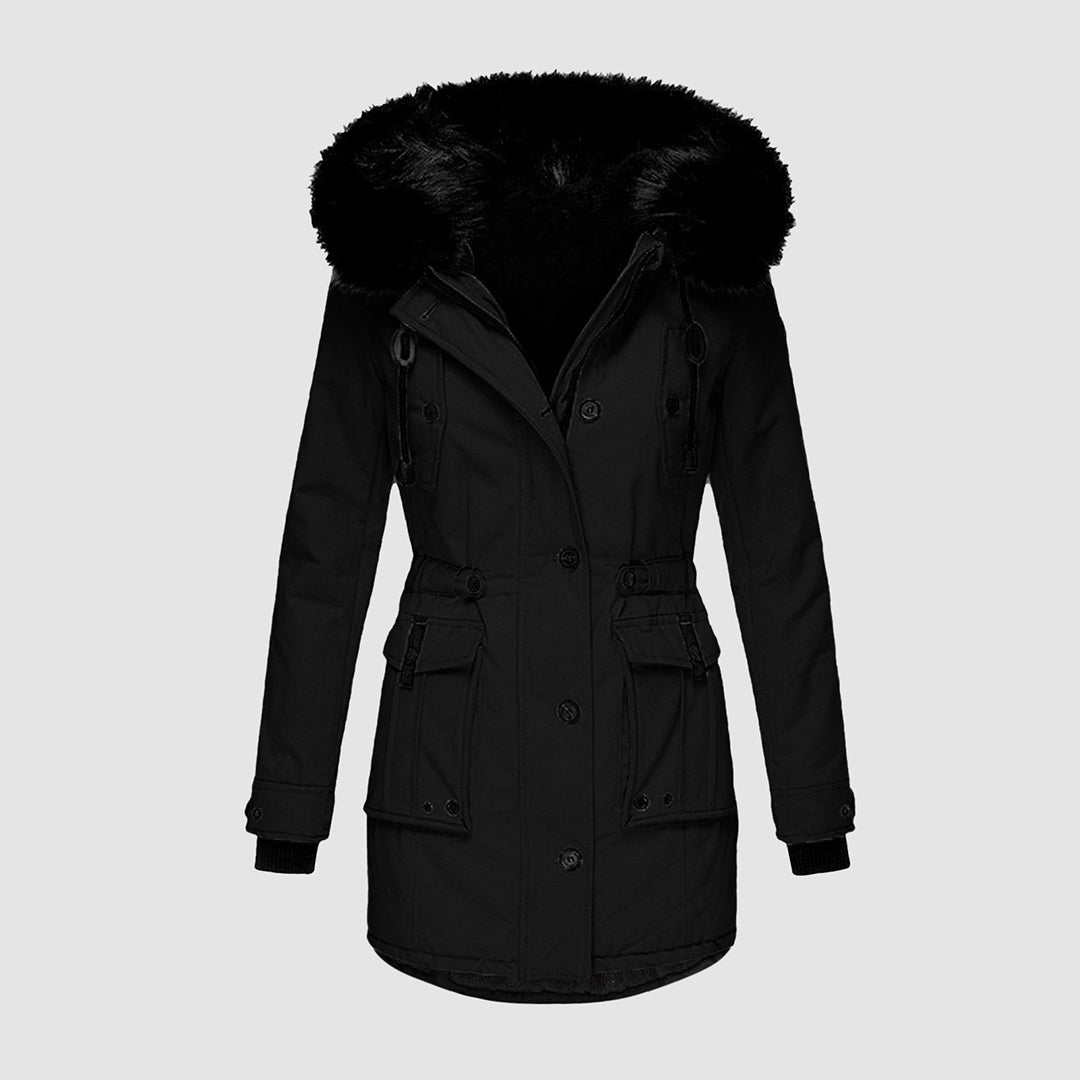 Parka Femme à Capuche en Fourrure - Image 7