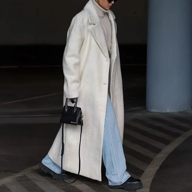 Manteau Femme à Revers Oversize - Image 4