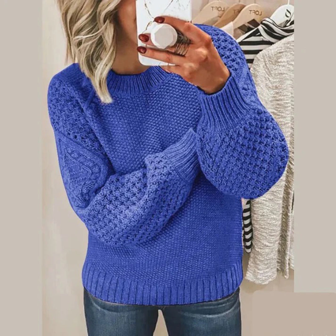Pull Femme Col Rond En Tricot - Image 2