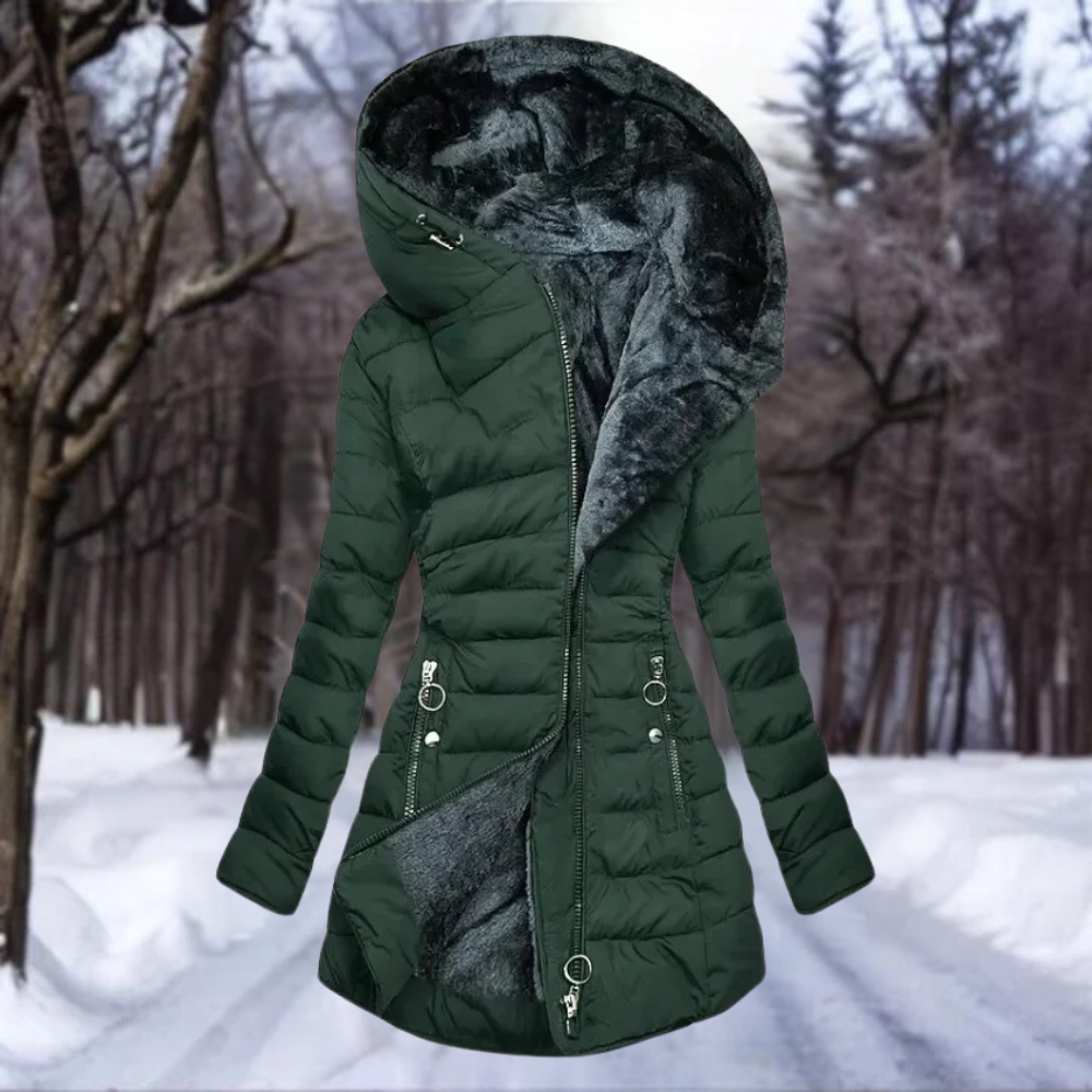 Manteau Rembourré Matelassé à Capuche pour Femme - Image 2