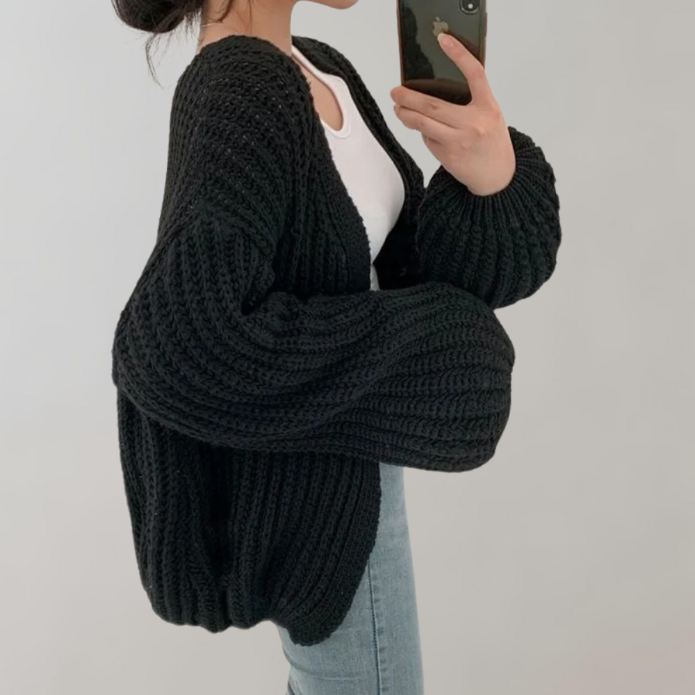 Cardigan en Tricot Oversize pour Femme - Image 5