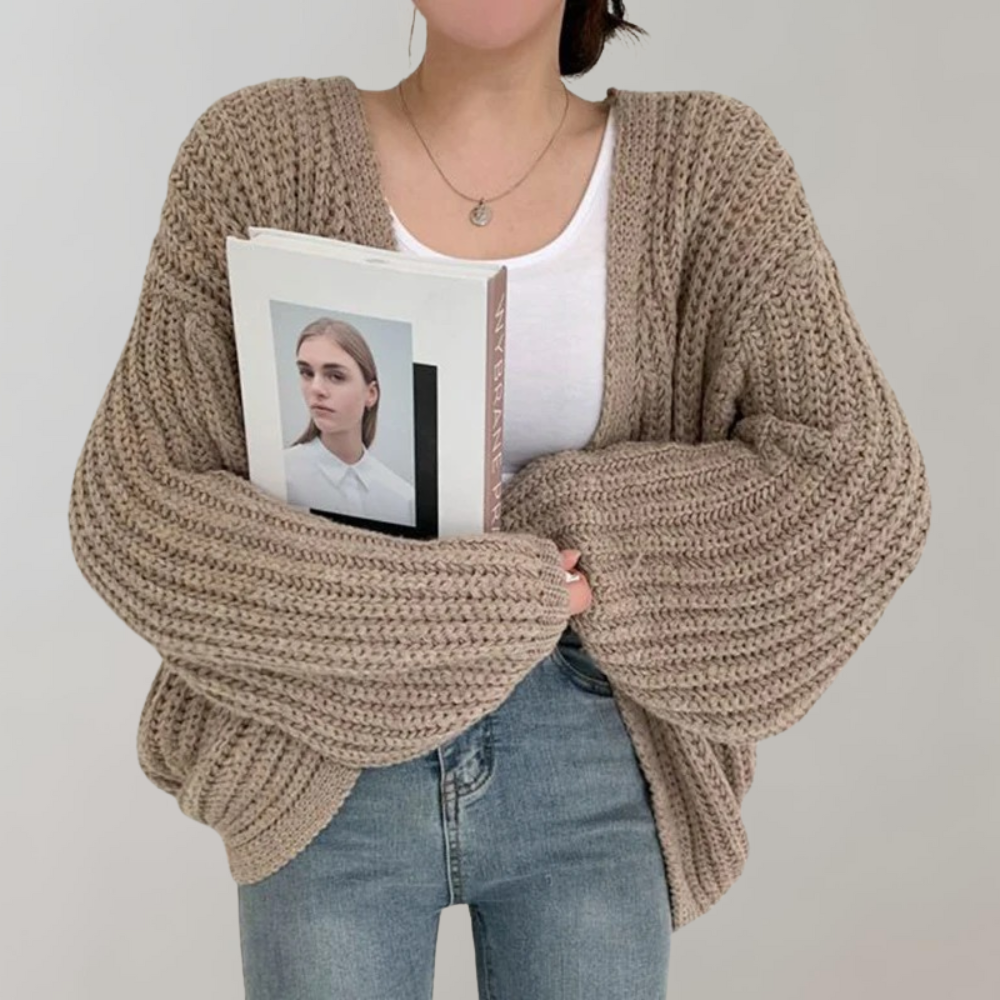 Cardigan en Tricot Oversize pour Femme - Image 3
