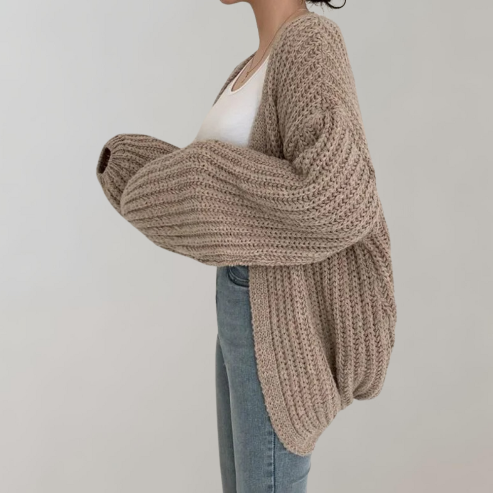 Cardigan en Tricot Oversize pour Femme - Image 4