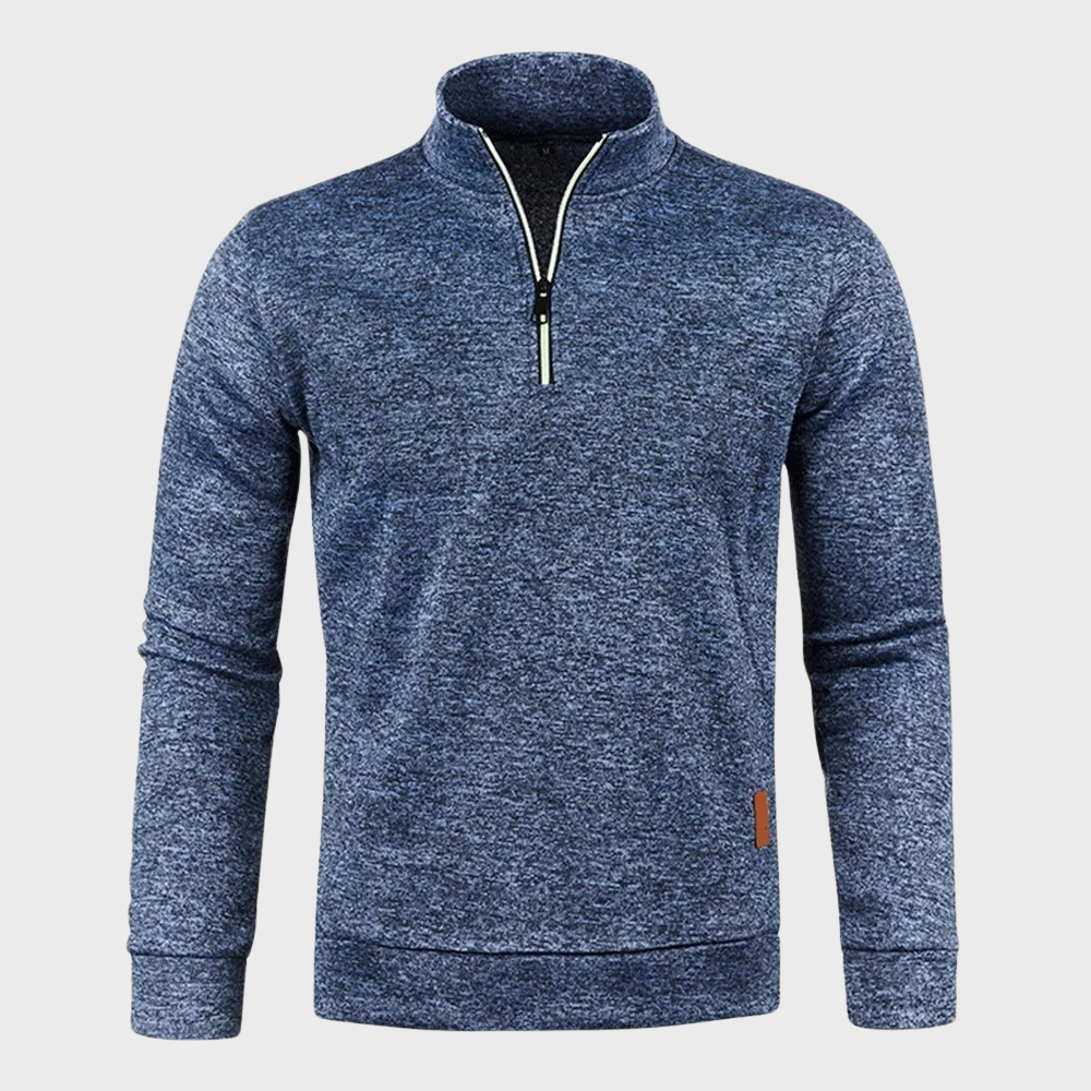 Pull Homme à Fermeture Éclair 1/4 - Image 1