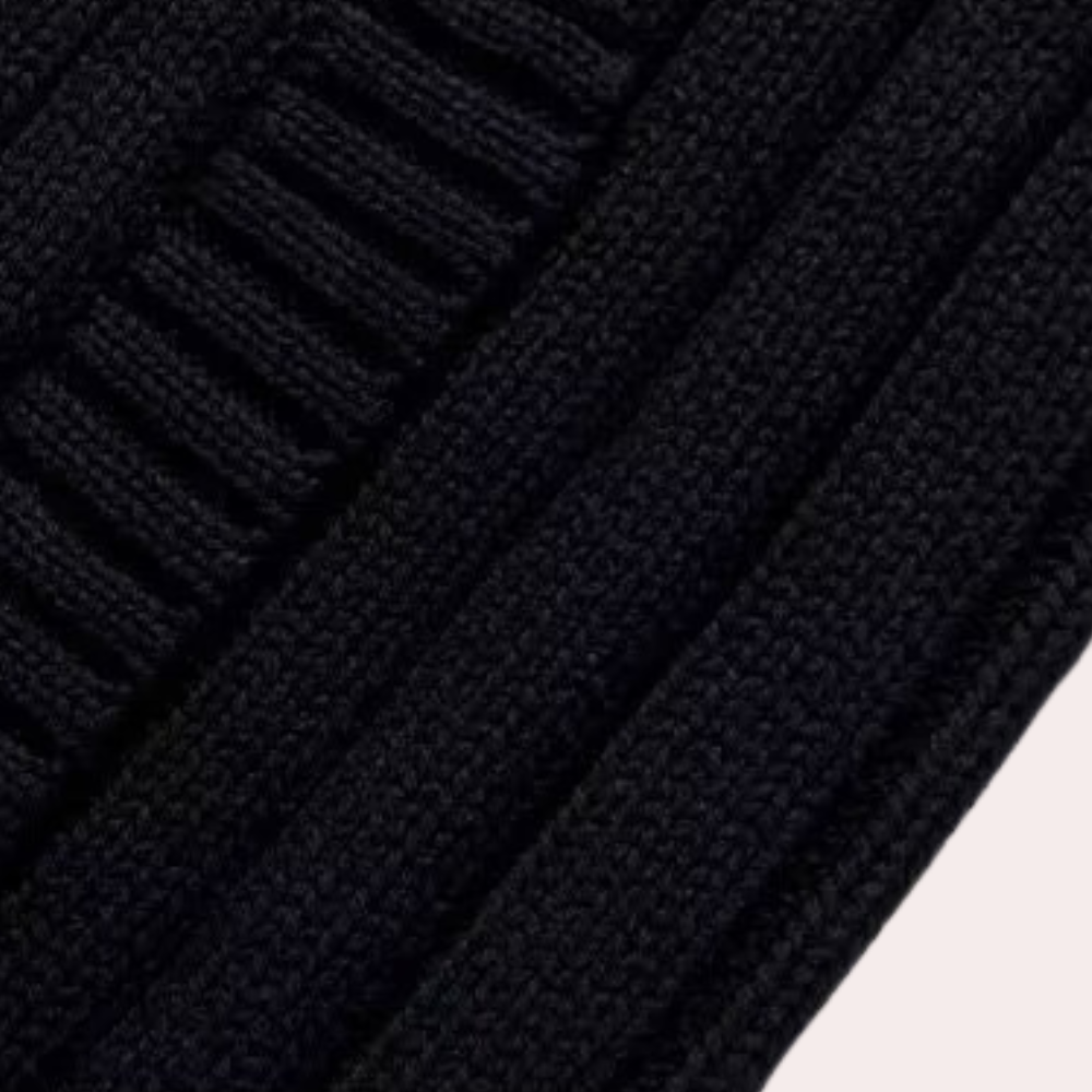 Pull Homme Entièrement Zippé en Tricot Côtelé - Image 3