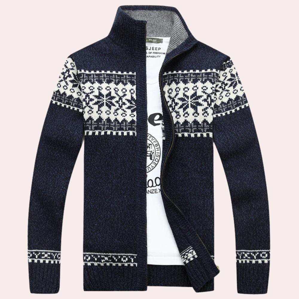 Veste Tricot Zippée Homme - Image 1